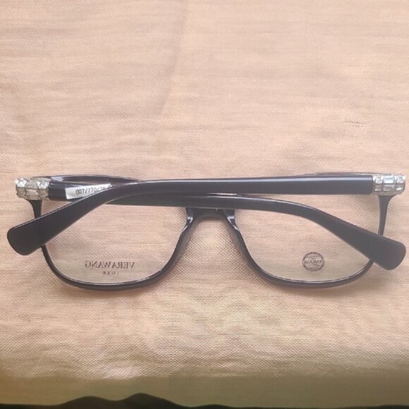 NEW & AUTHENTIC VERA WANG GLASSES MODEL TULLE , SIZE 53-16-135, COLOR BLACK , - Picture 3 of 3